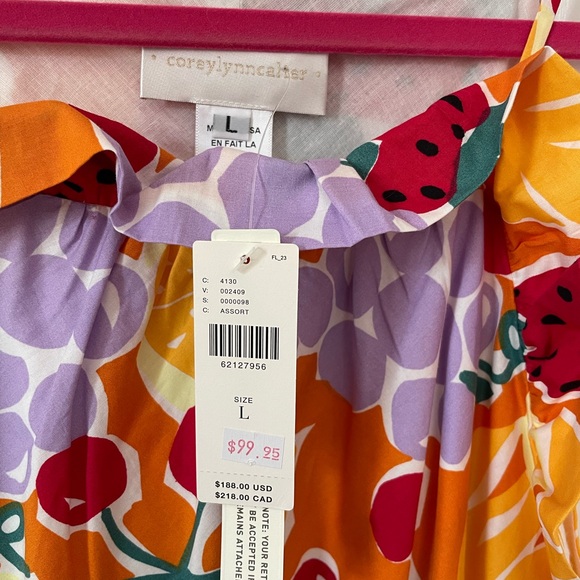 NWT Anthropologie Ruffle Mini Dress Sz LG - Picture 2 of 4